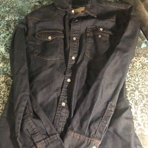 Jean button up